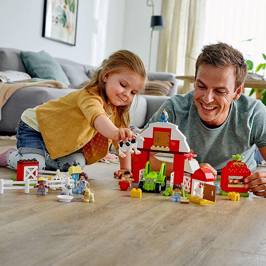 Lego Duplo Granero, Tractor y Animales de la Granja 10952