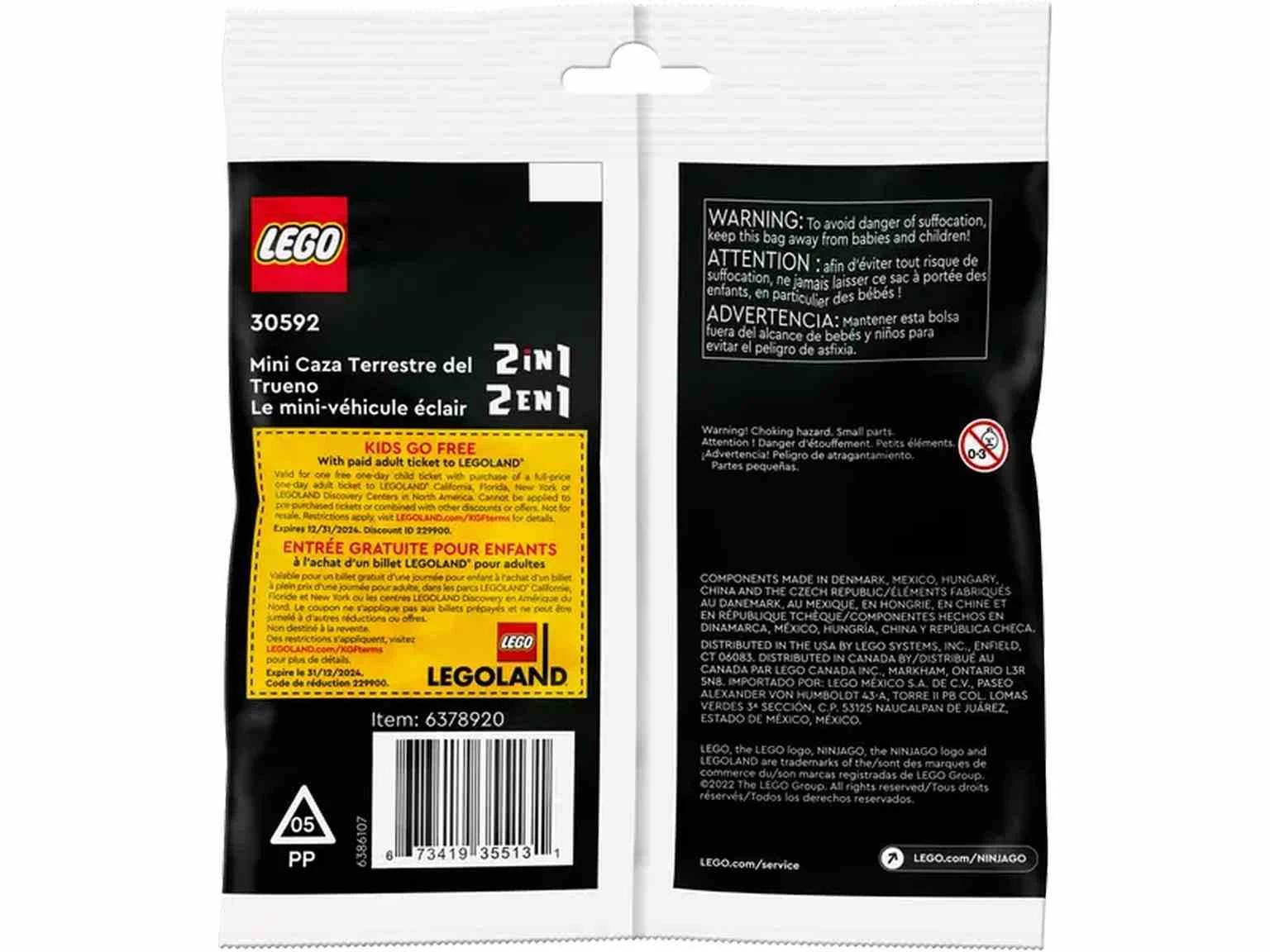 LEGO NINJAGO Mini Caza Terrestre del Trueno 30592