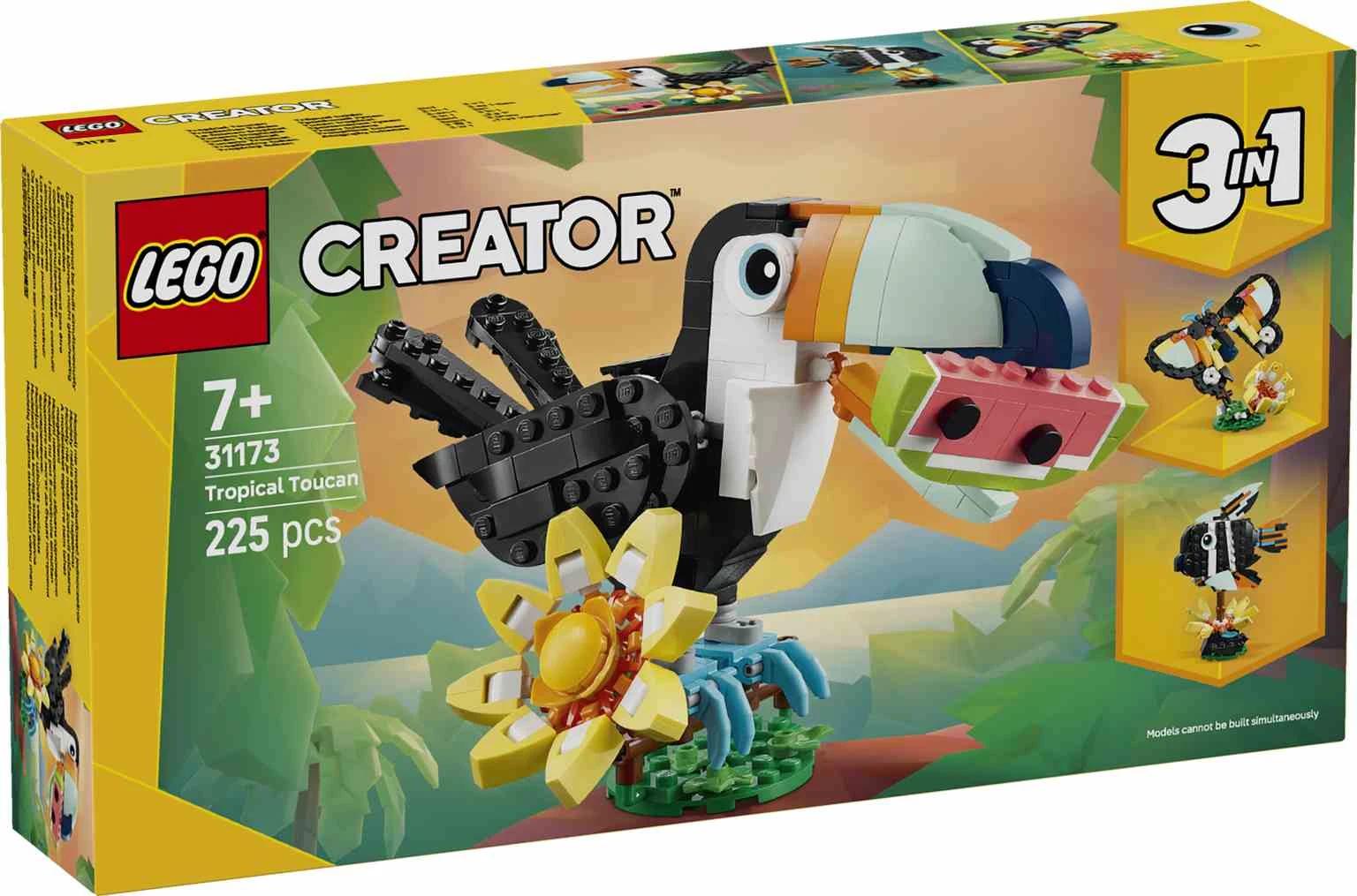 LEGO CREATOR 3en1 | Fauna Salvaje: Tucán Tropical - 31173