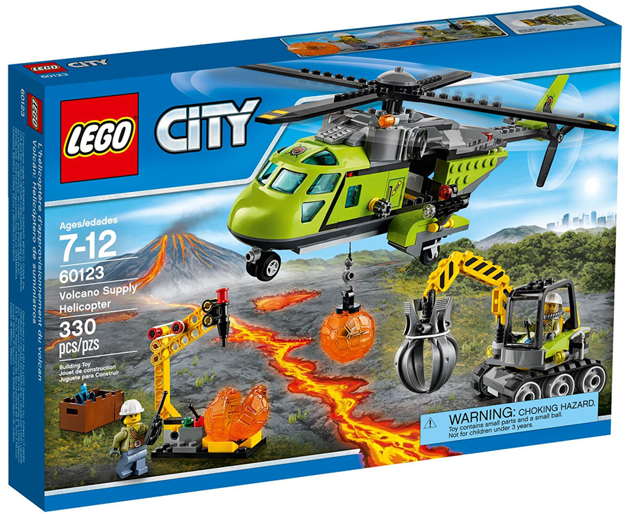 Lego City Volcán: Helicóptero de suministros 60123