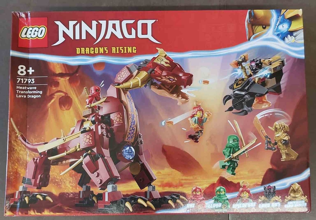LEGO Ninjago Dragón de Lava Transformable de Heatwave CAJA DAÑADA 71793-CD