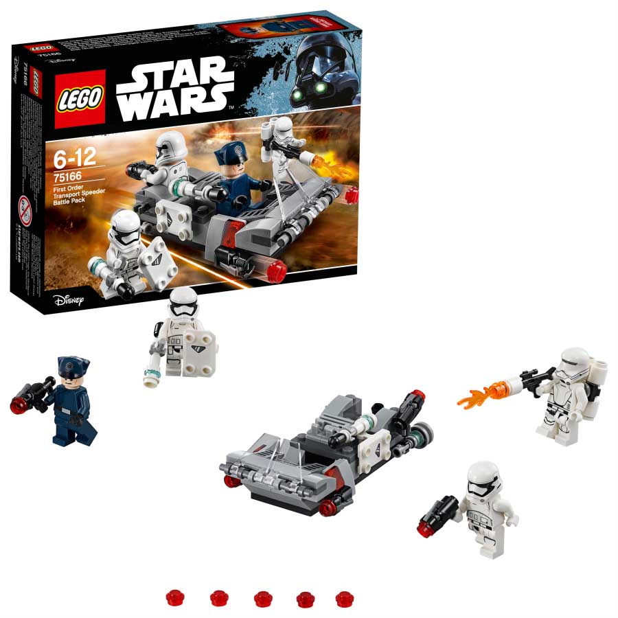Lego Star Wars Pack de Batalla Deslizador de transporte de la Primera Orden 75166