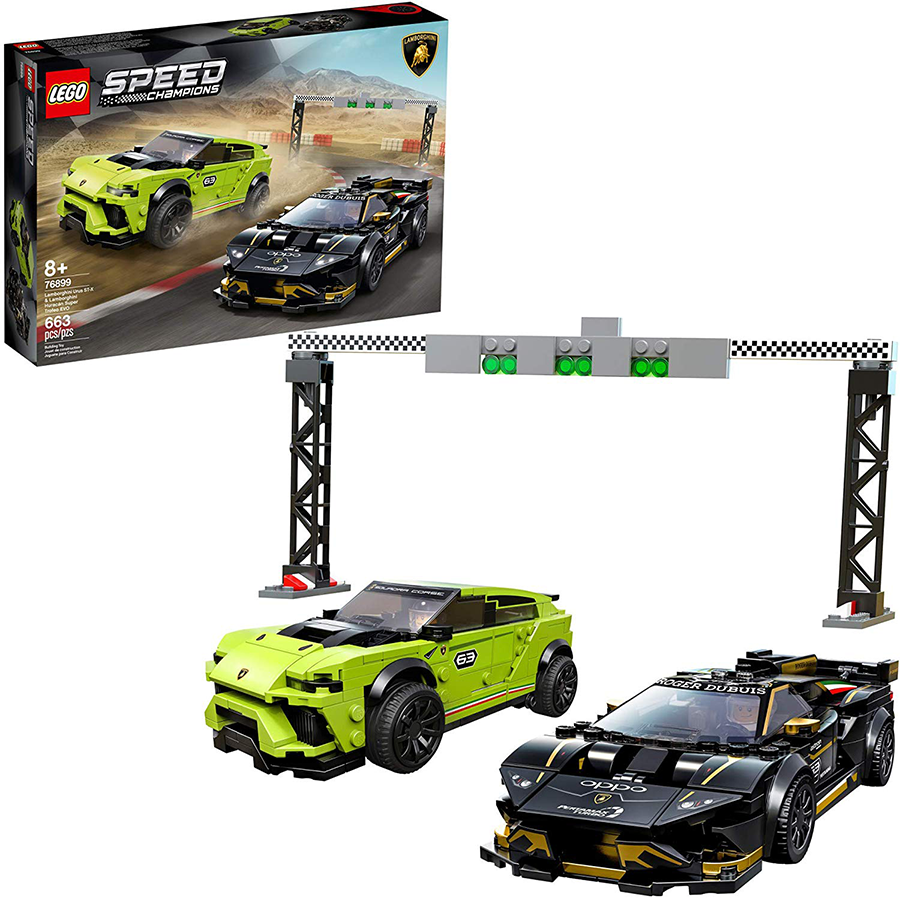 LEGO Speed Champions | Lamborghini Urus STX & Lamborghini Huracán Minifiguras Super Trofeo EVO 76899