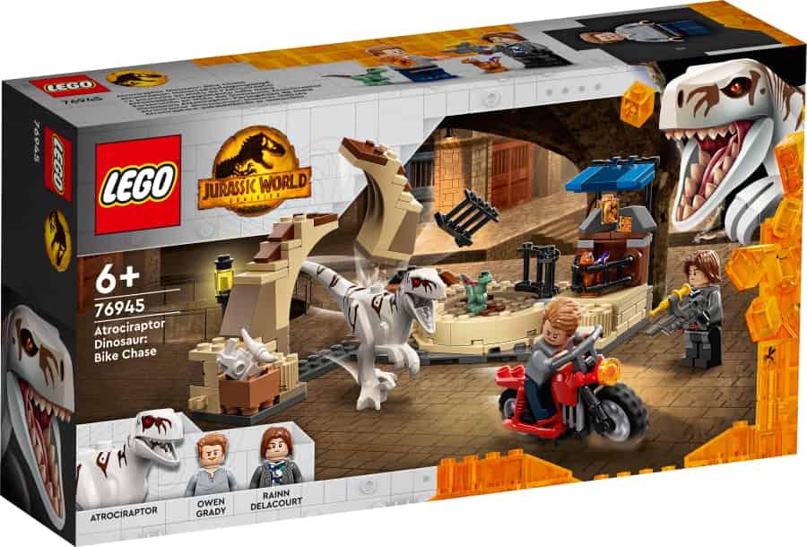 LEGO Jurasssic World | Persecución en Moto del Dinosaurio Atrocirraptor 76945