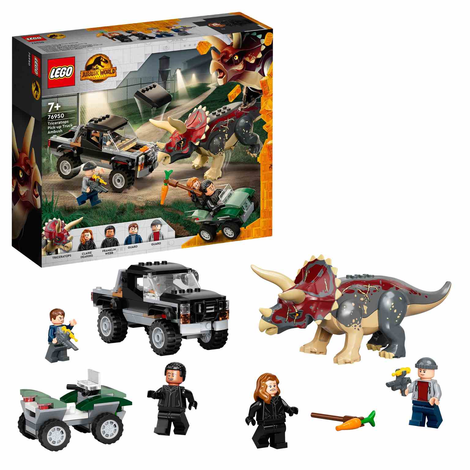 LEGO Jurasssic World | Emboscada en Furgoneta del Triceratops 76950