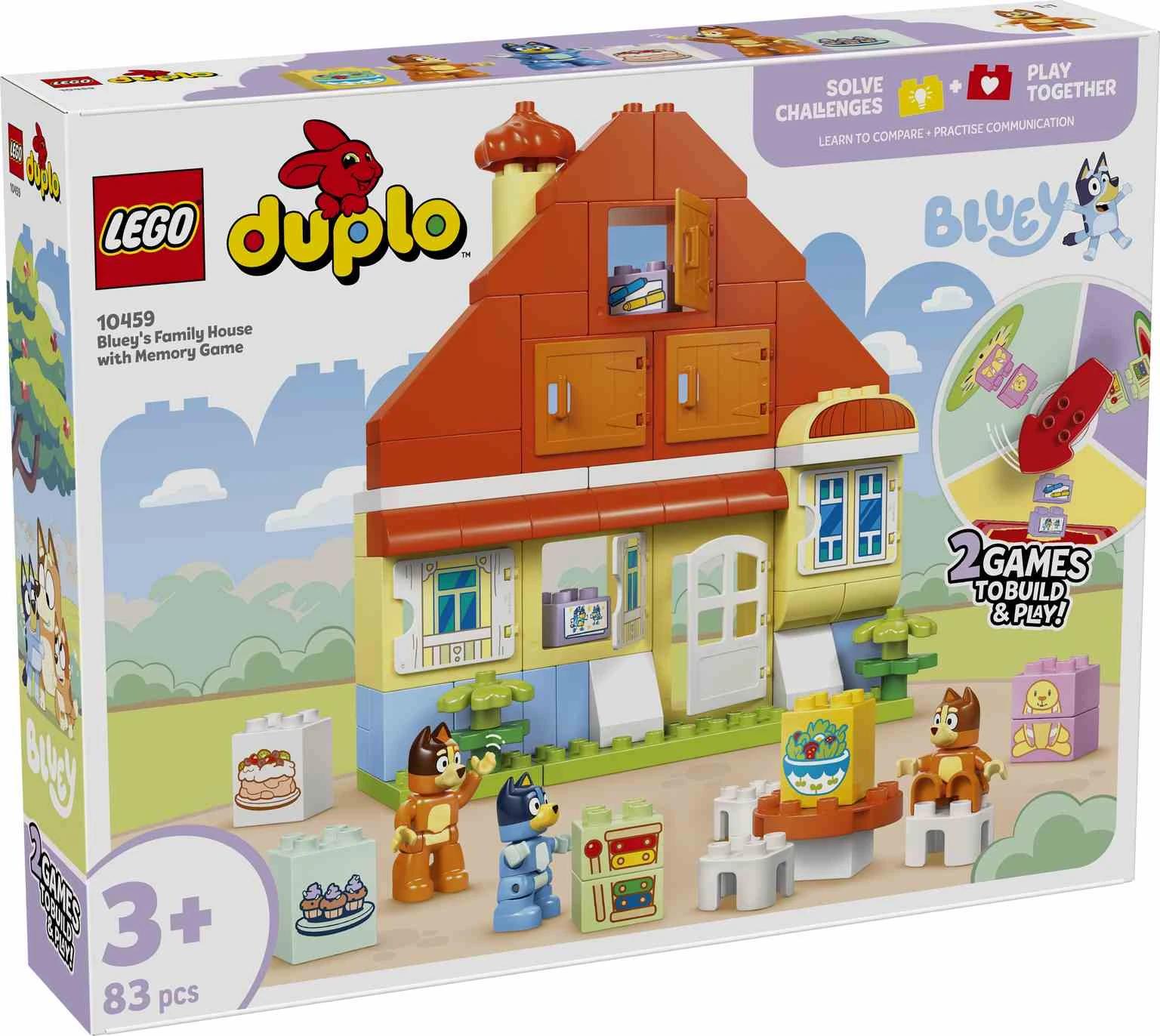LEGO DUPLO | Casa Familiar de Bluey con Juego de Memoria - 10459