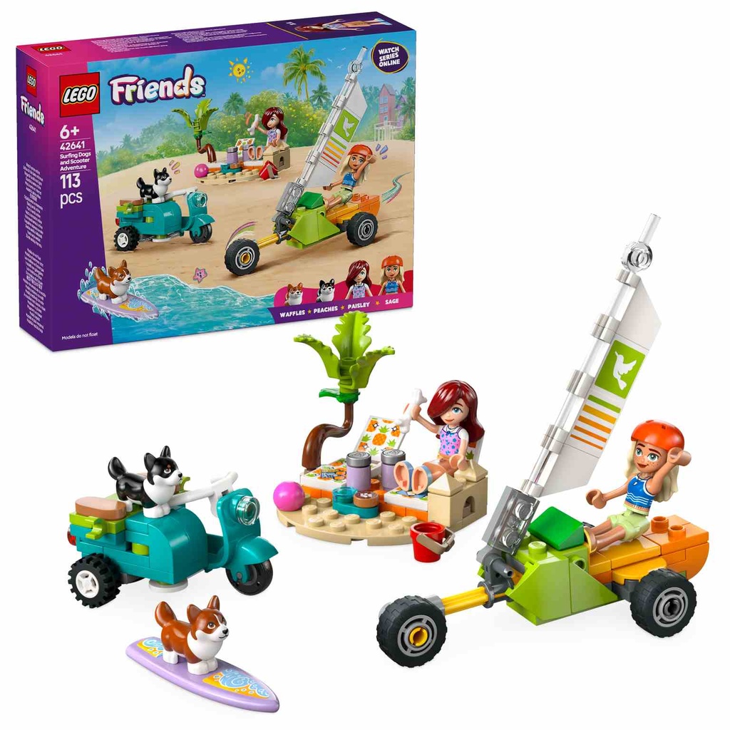 LEGO Friends | Mascotas Surferas y Aventura sobre Ruedas - 42641