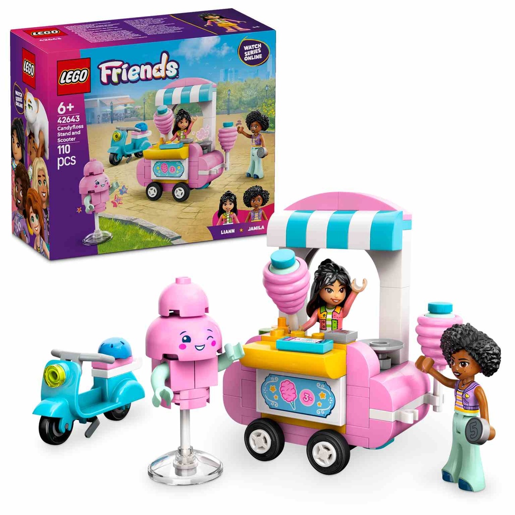 LEGO Friends | Puesto de Algodón de Azúcar y Moto - 42643