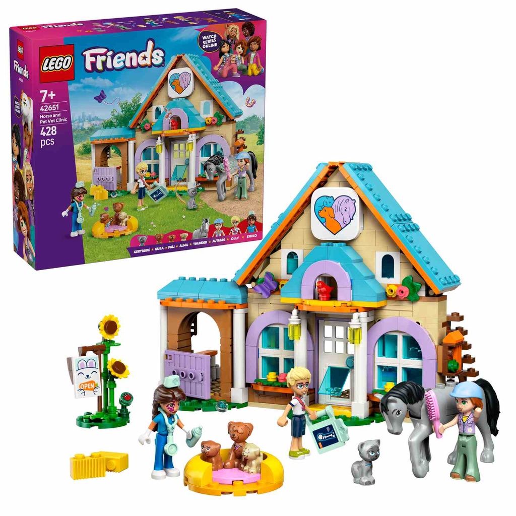 LEGO Friends | Caballo y Clínica Veterinaria de Mascotas - 42651