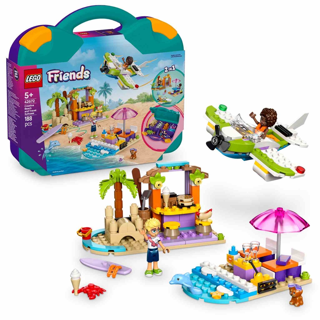 LEGO Friends | Playa Creativa y Maleta de Viaje - 42672