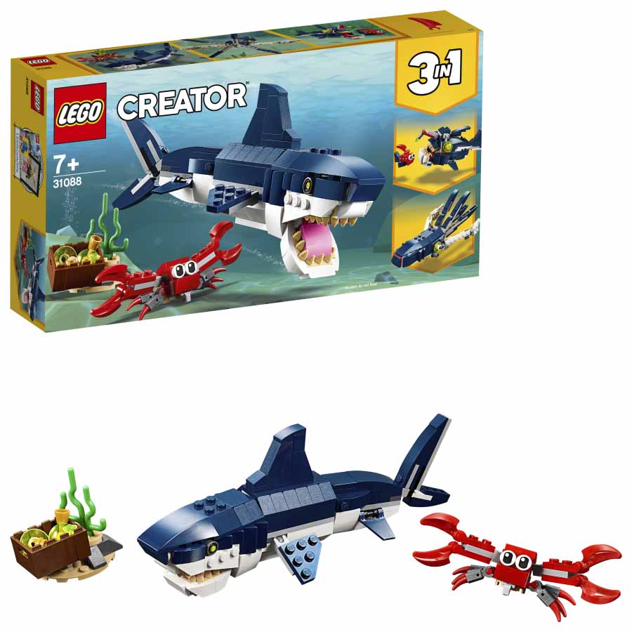 LEGO CREATOR 3 en 1 | Criaturas del Fondo Marino 31088