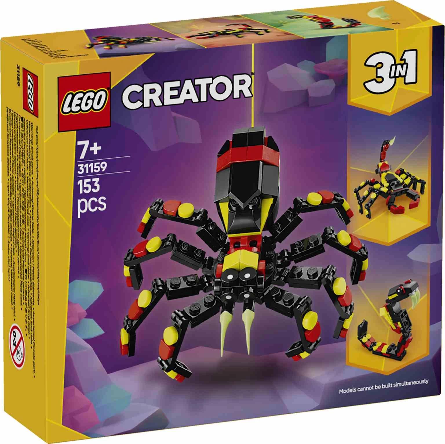 LEGO CREATOR 3en1 | Fauna Salvaje: Araña Misteriosa - 31159