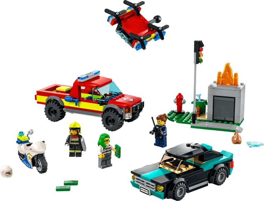 Lego City Rescate de Bomberos y Persecución Policial 60319