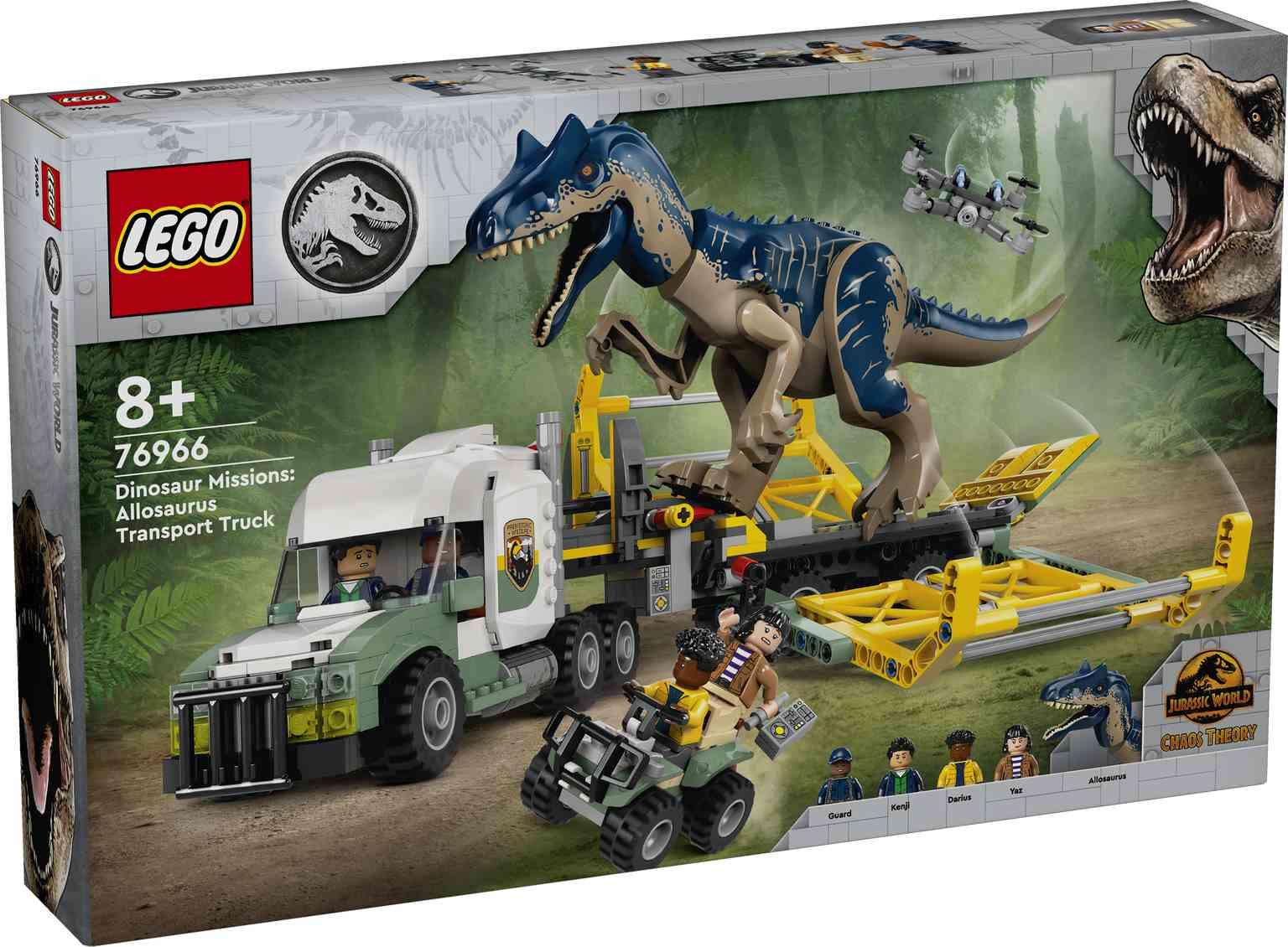 LEGO Jurassic World | Misiones Dinosaurio: Camión de Transporte del Allosaurus - 76966