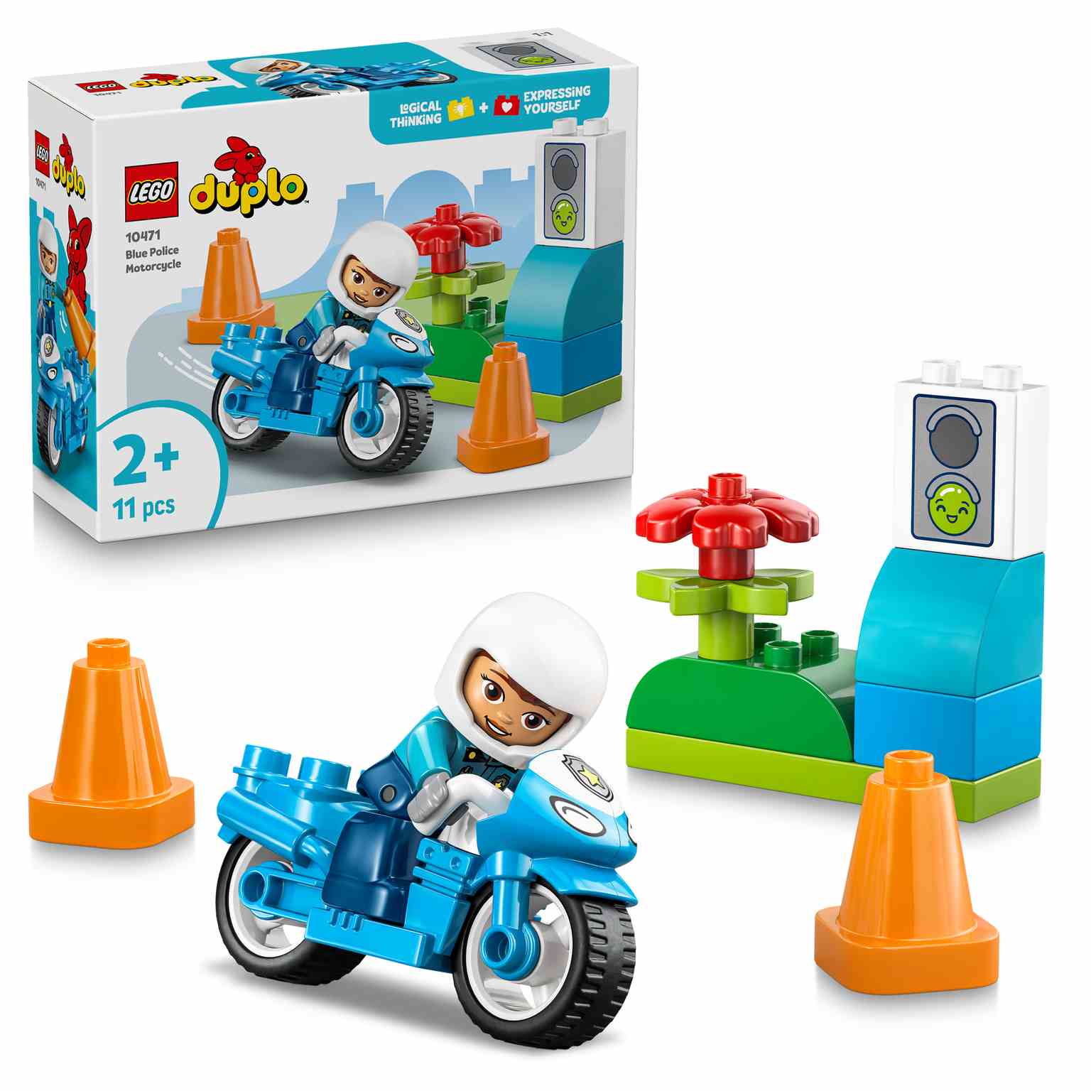 LEGO DUPLO | Moto de Policía Azul - 10471