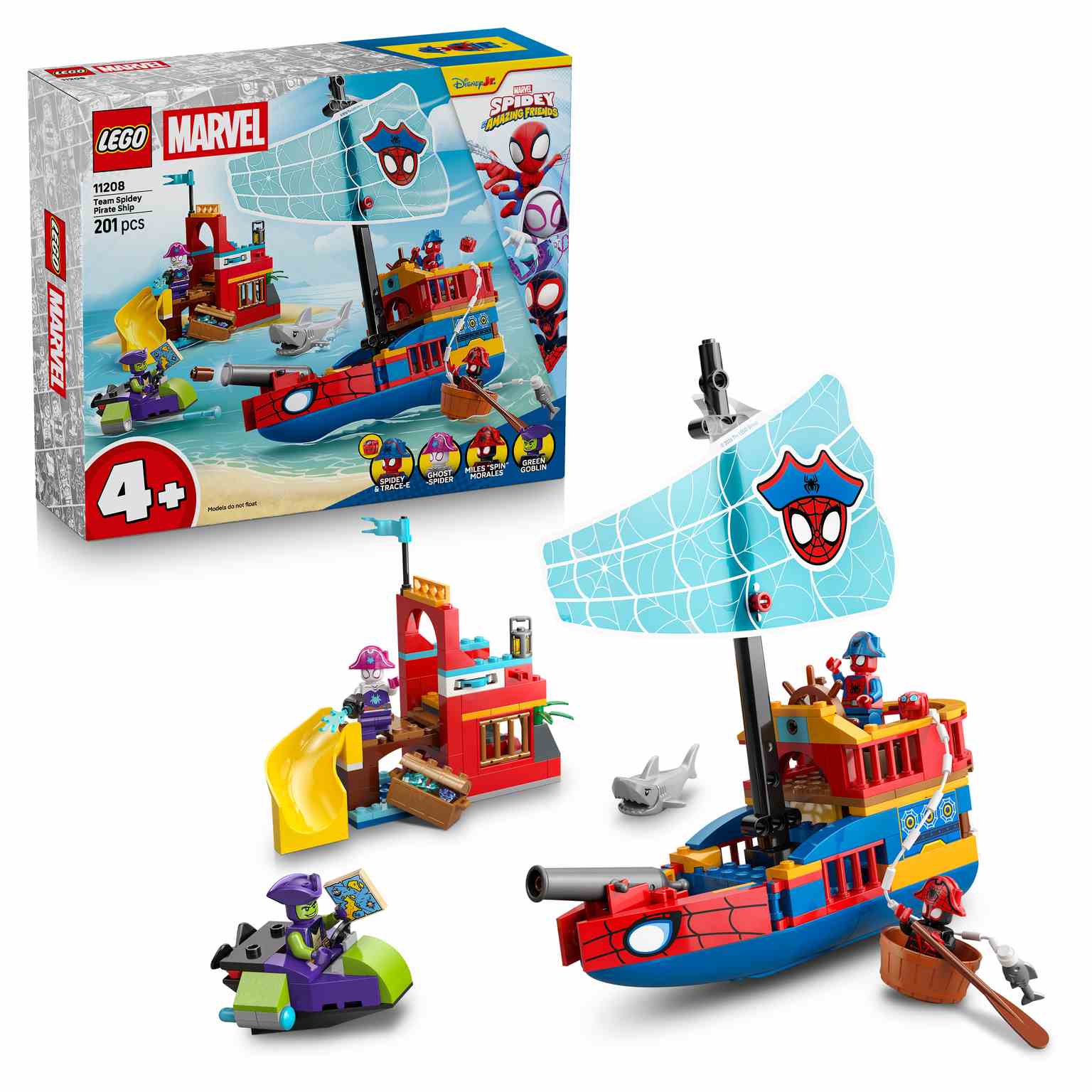LEGO MARVEL | Barco Pirata del Equipo Spidey - 11208