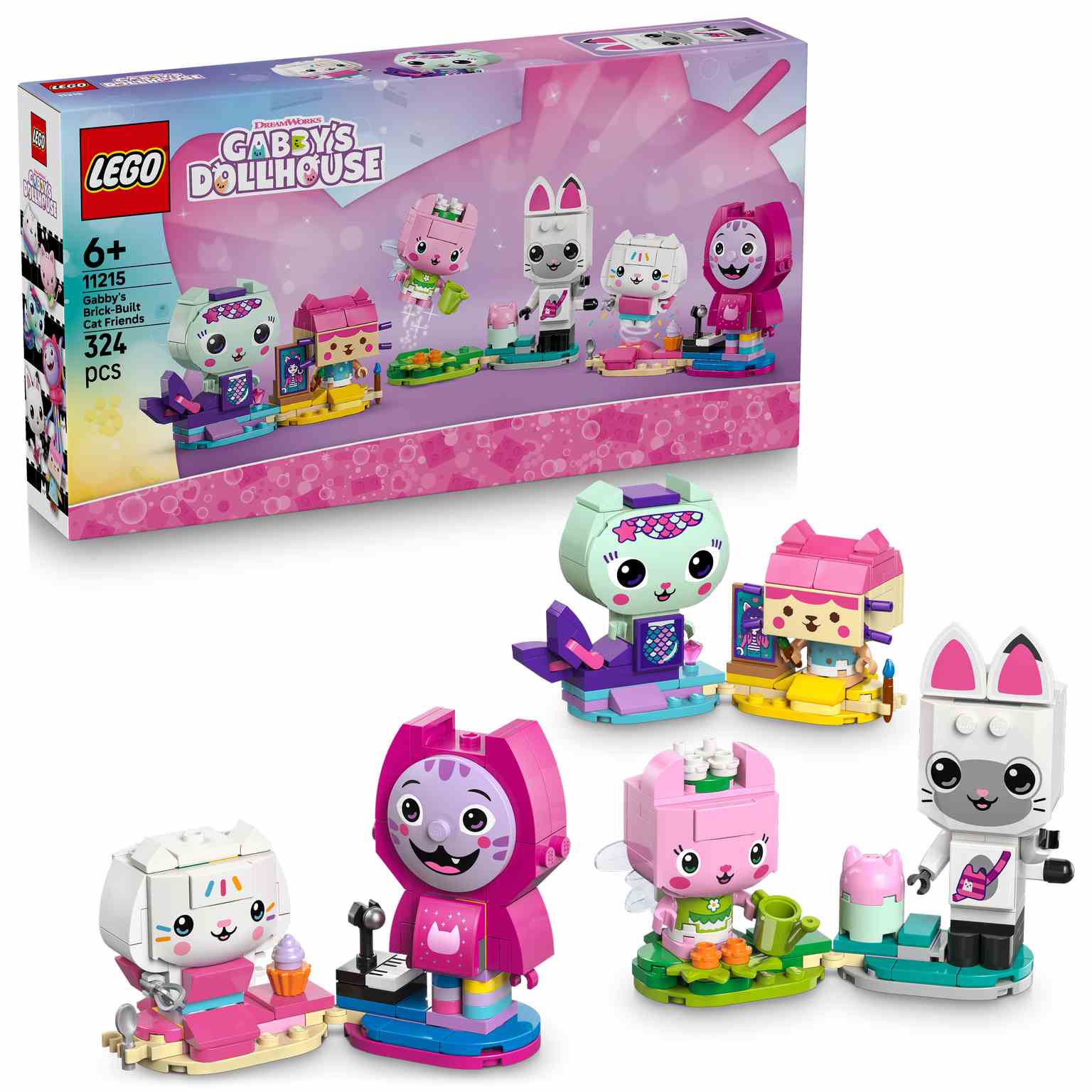 LEGO Gabby's Dollhouse | Amigos Felinos para Construir de Gabby - 11215
