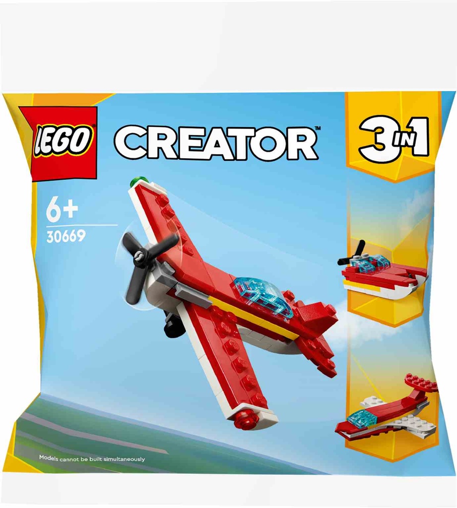 LEGO Creator 3 en 1 | Avión Rojo Clásico - 30669