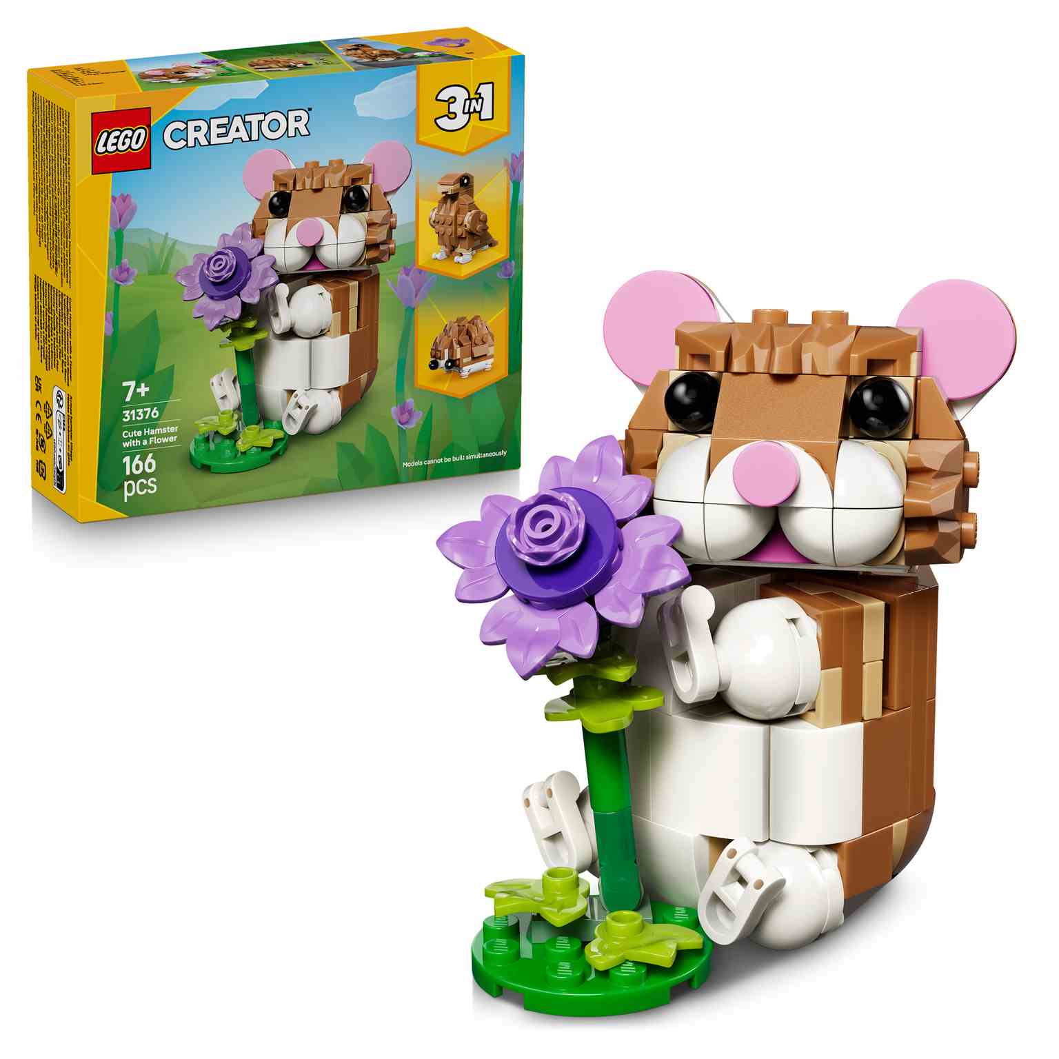 LEGO CREATOR 3en1 | Lindo Hámster con Flor - 31376