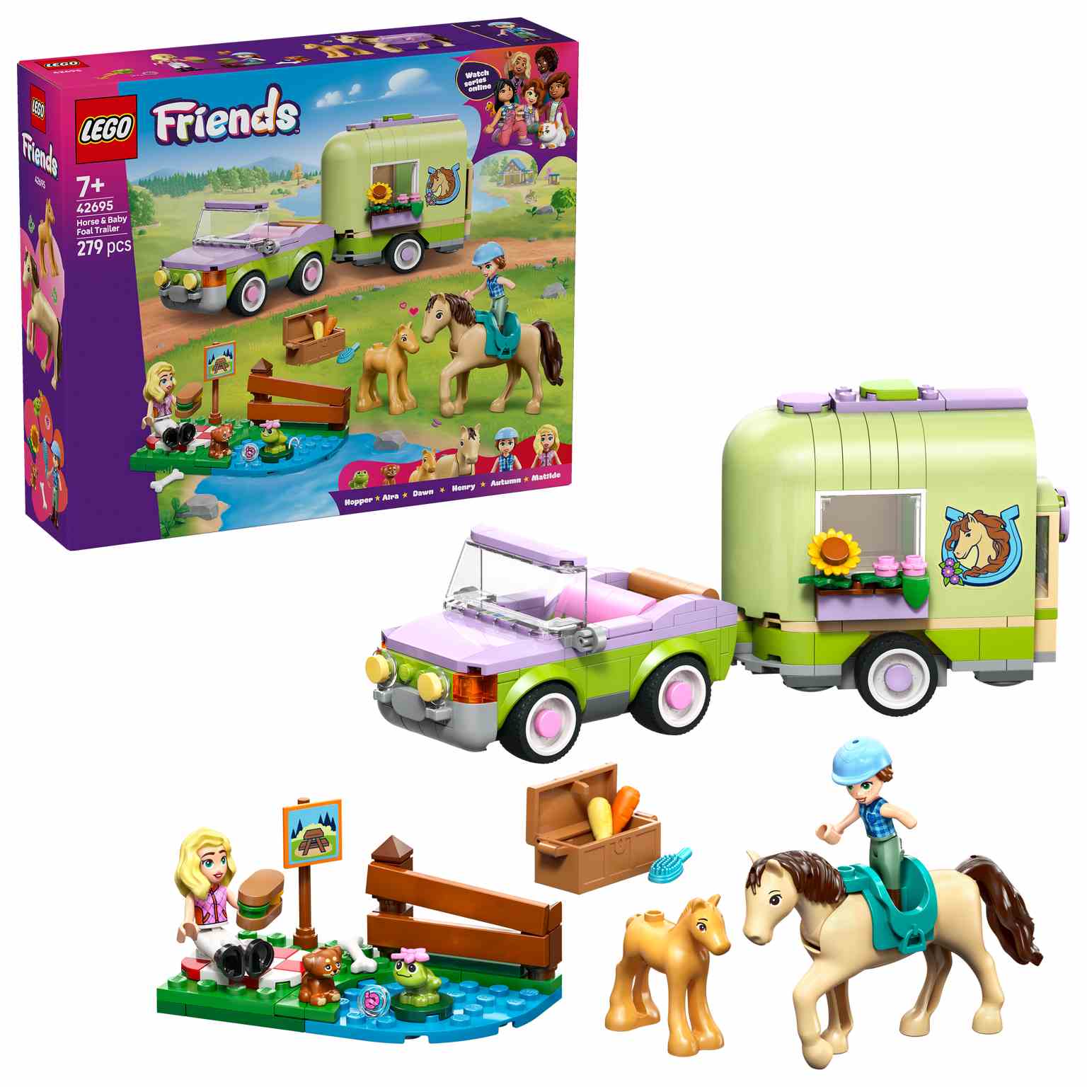 LEGO Friends | Remolque para Caballo y Potrillo - 42695