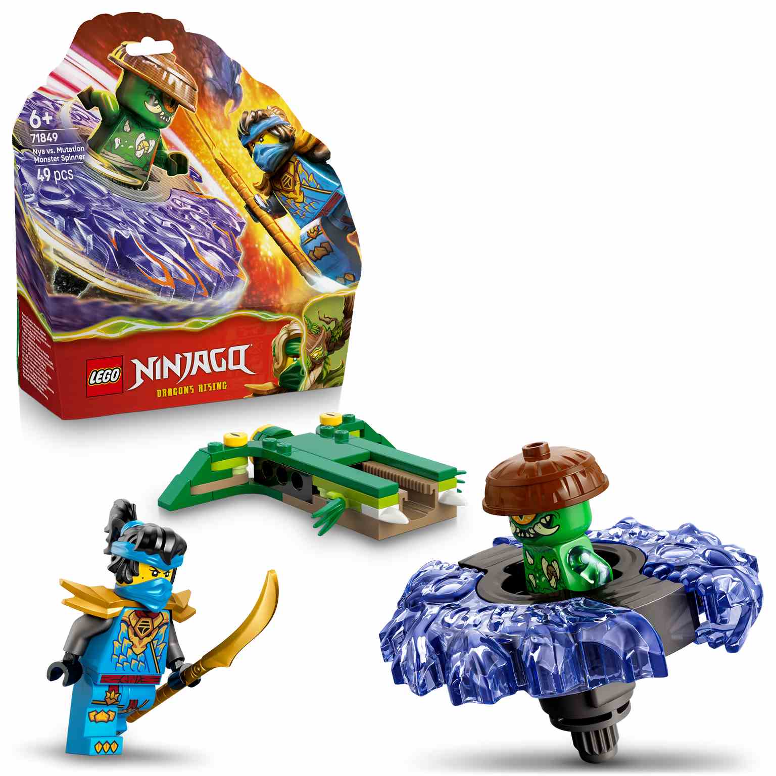 LEGO Ninjago | Nya vs. Spinner del Monstruo Mutante - 71849