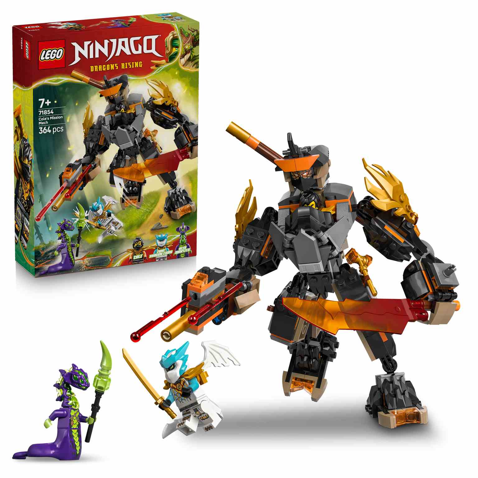 LEGO Ninjago | Meca de Misión de Cole y Zane Dragón - 71854