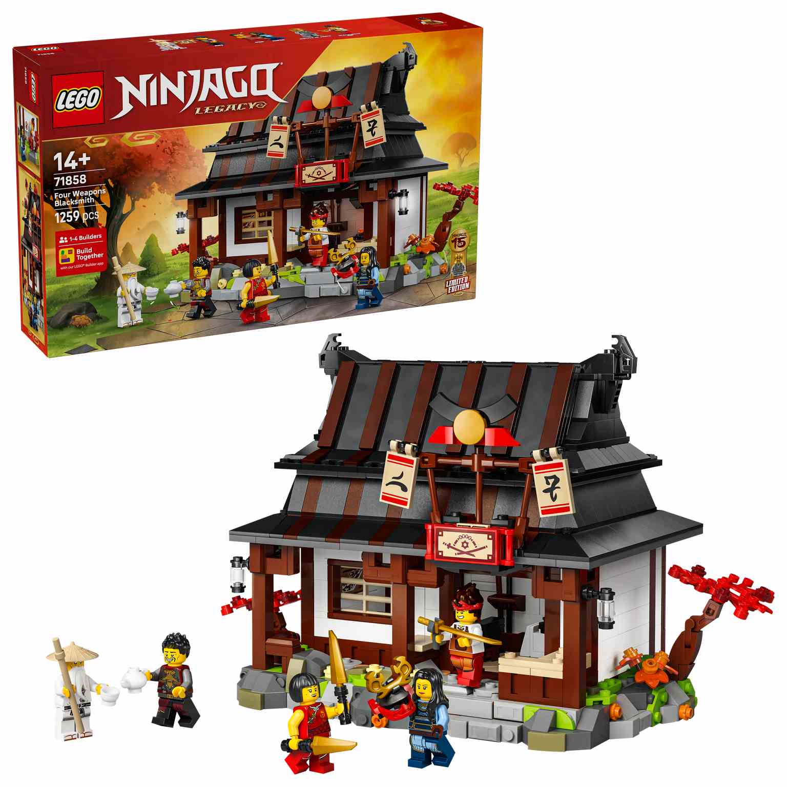 LEGO Ninjago | Herrería Cuatro Armas: 15 Aniversario - 71858
