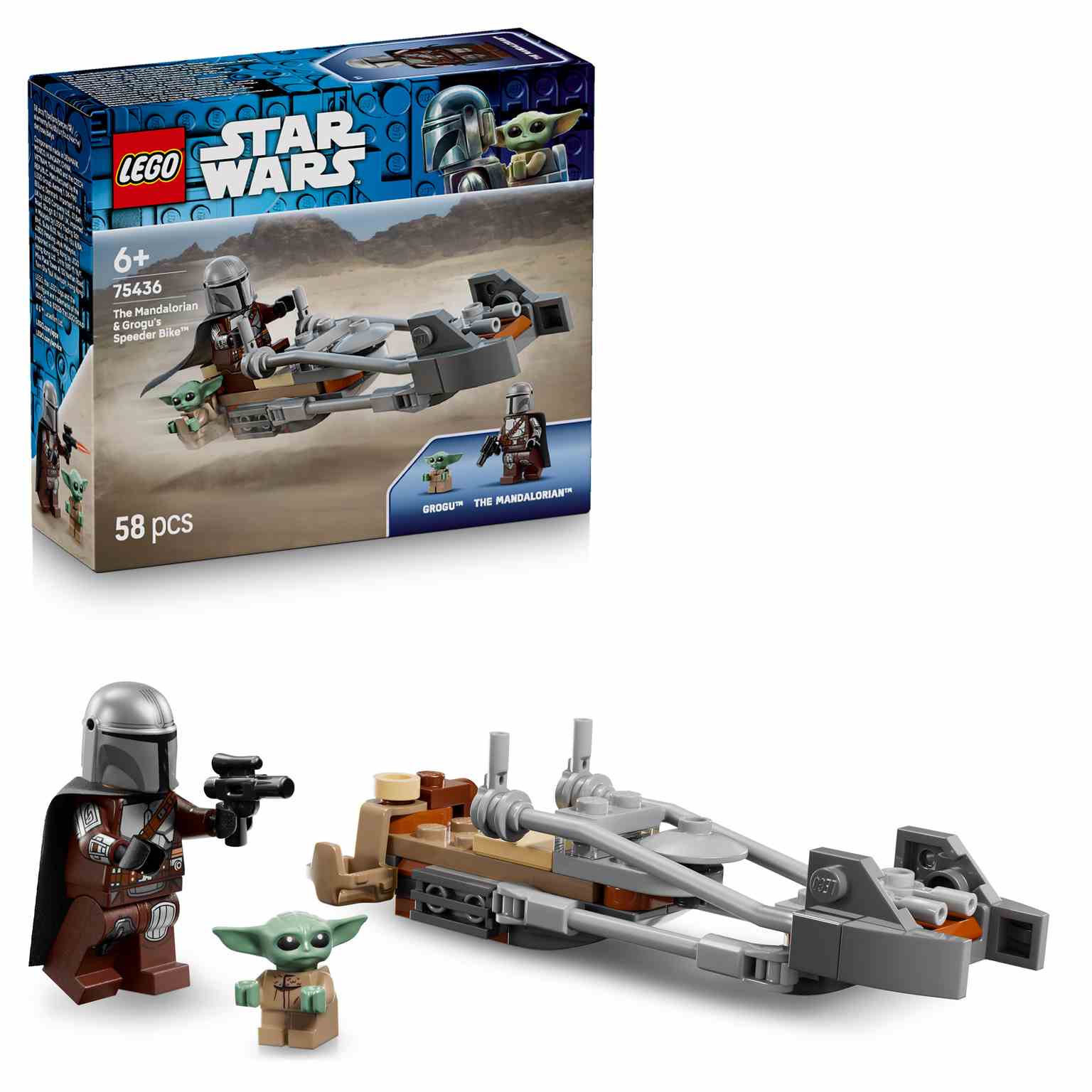 LEGO STAR WARS | Moto Speeder del Mandaloriano y Grogu - 75436