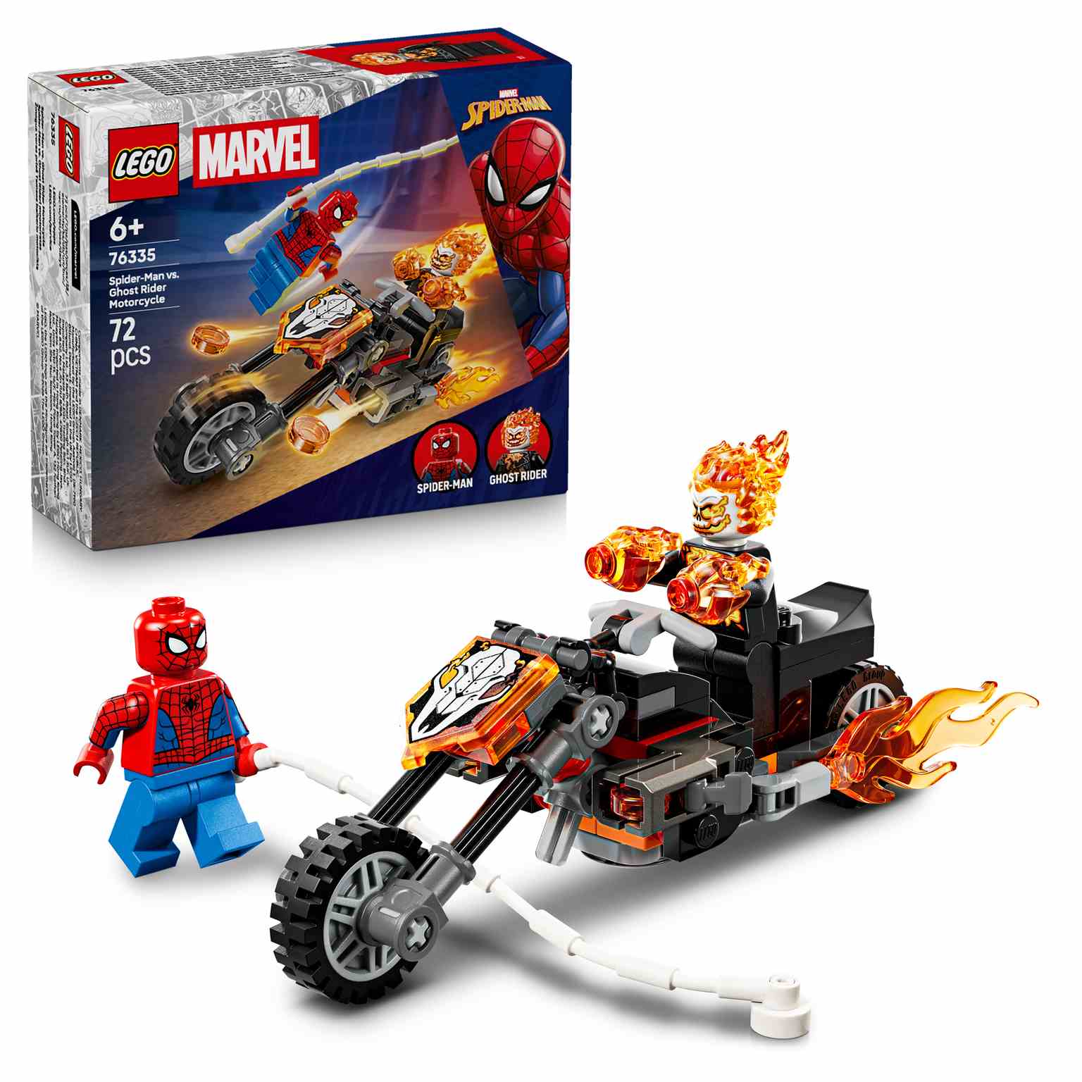 LEGO MARVEL | Spider-Man vs. Moto del Motorista Fantasma - 76335