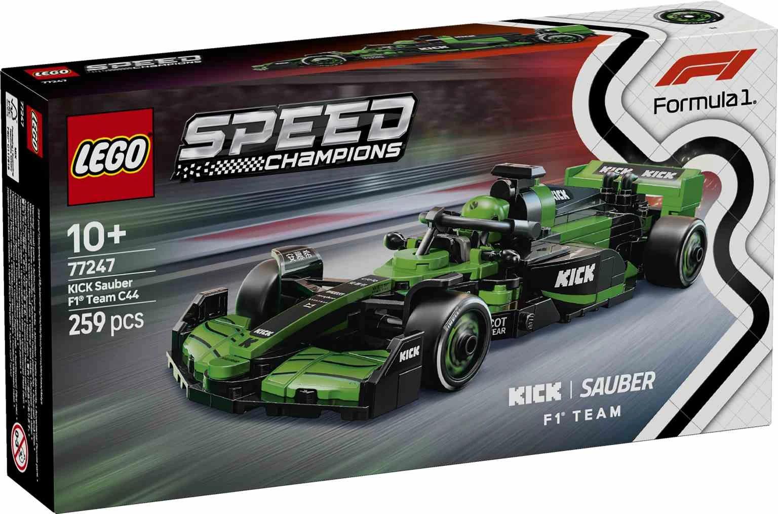 LEGO Speed Champions | Coche de Carreras KICK Sauber F1® Team C44 - 77247