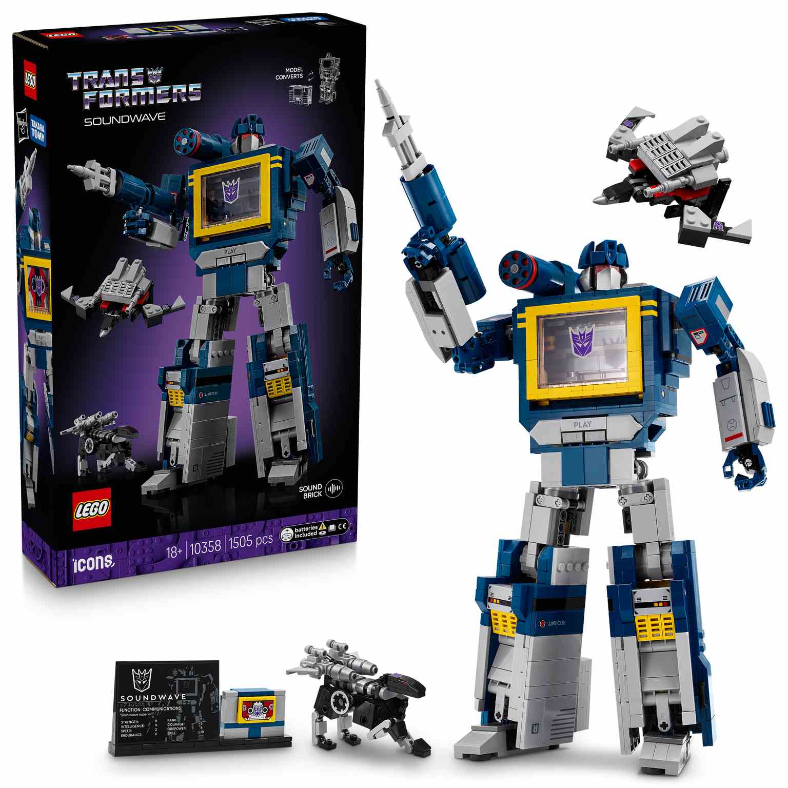 LEGO ICONS | Transformers: Soundwave - 10358