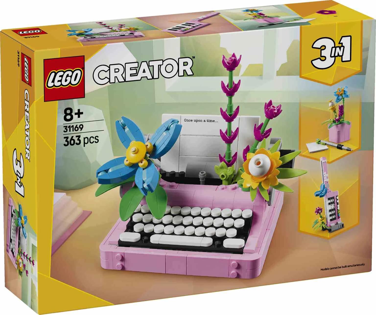 LEGO CREATOR 3en1 | Máquina de Escribir con Flores - 31169