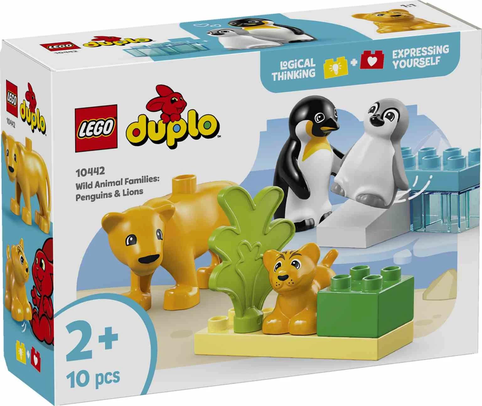 LEGO DUPLO | Familias de la Fauna Salvaje: Pingüinos y Leones - 10442