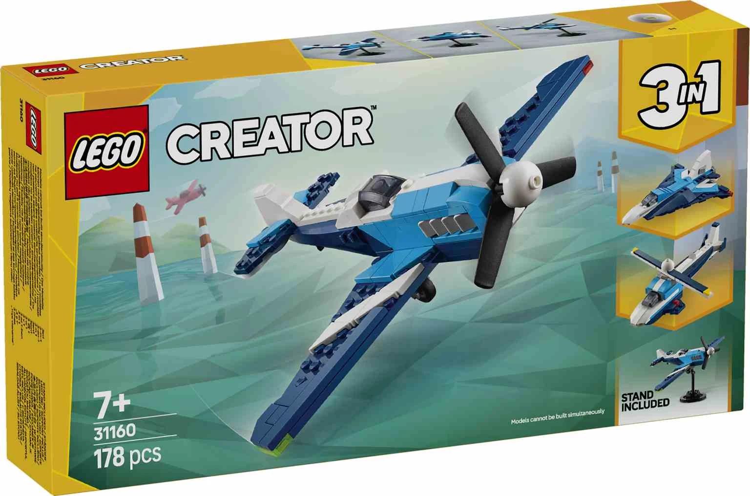 LEGO CREATOR 3en1 | Aeronave: Avión de Carreras - 31160