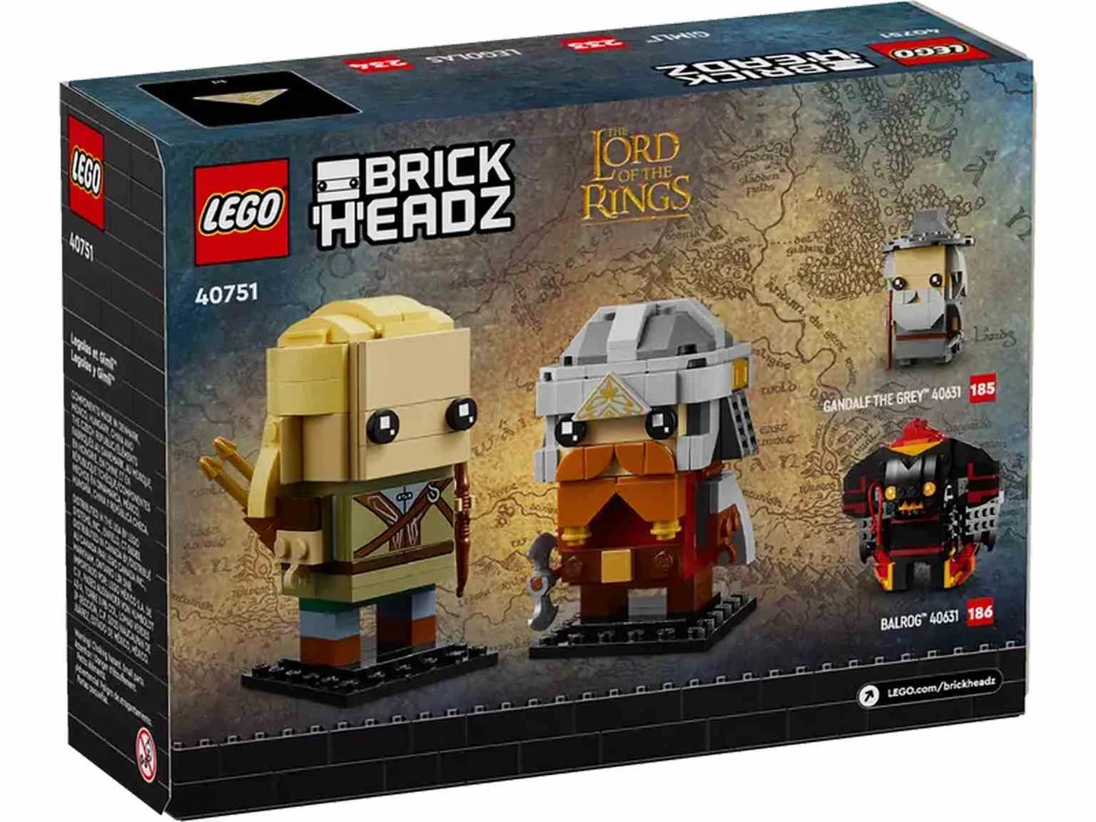 LEGO BRICK HEADZ | Legolas y Gimli - 40751