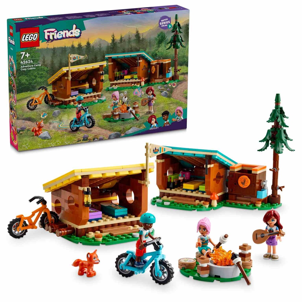 LEGO Friends | Campamento de Aventura: Cabañas Confortables - 42624