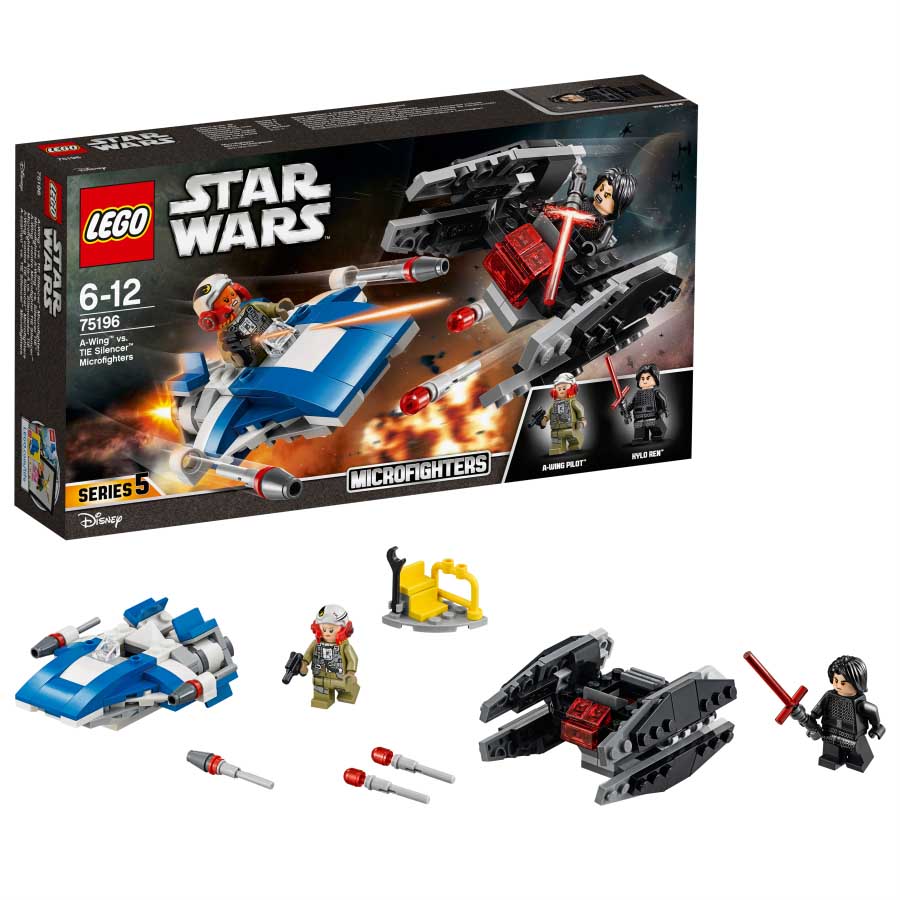 LEGO STAR WARS | Microfighters: Ala-A vs. Silenciador TiE 75196