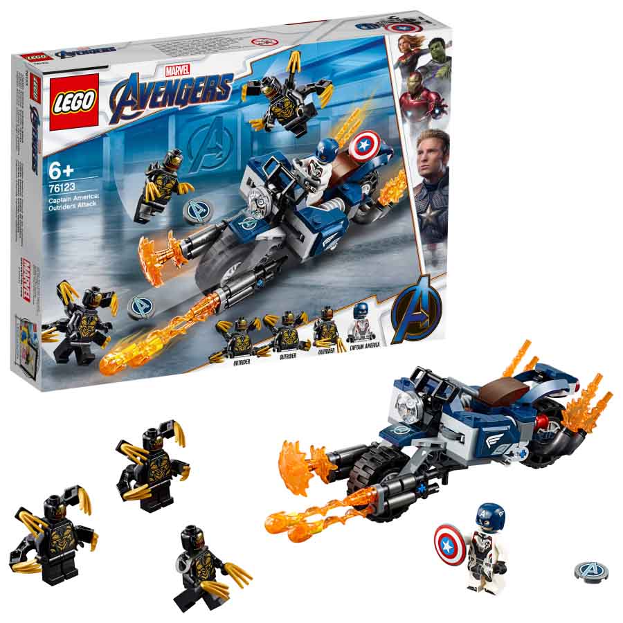 LEGO Marvel | Capitán América: Ataque de los Outriders 76123