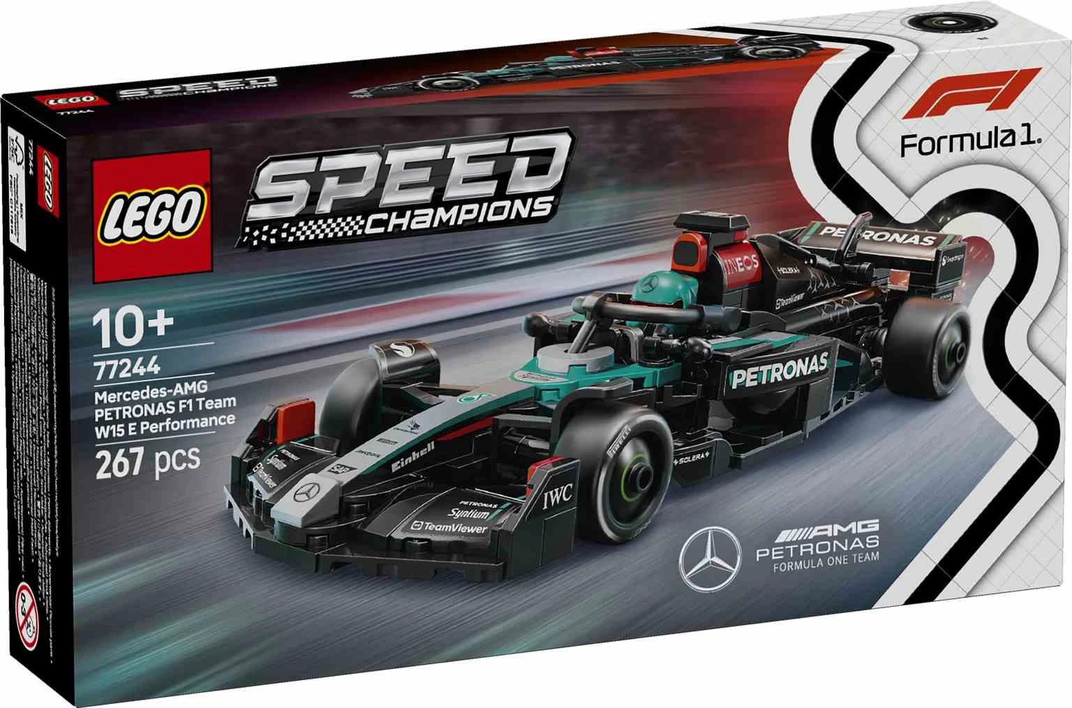 LEGO Speed Champions | Coche de Carreras Mercedes-AMG F1® W15 - 77244