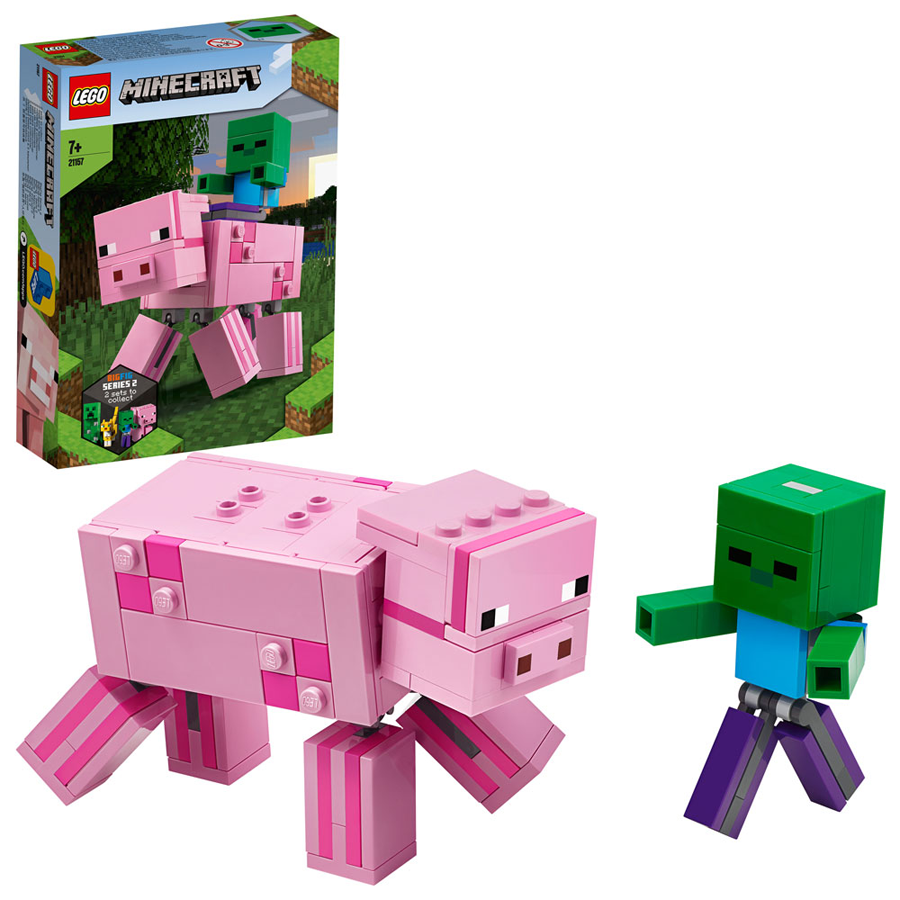 LEGO MINECRAFT | BigFig: Cerdo con Bebé Zombi 21157