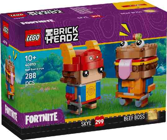 LEGO BRICK HEADZ | Figuras de Caudillo Cárnico y Skye - 40910