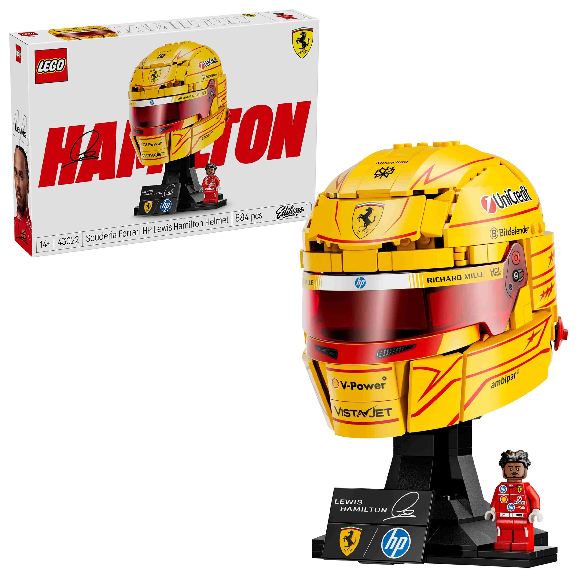 LEGO Editions | Scuderia Ferrari HP: Casco de Lewis Hamilton 43022 MAYO 2026