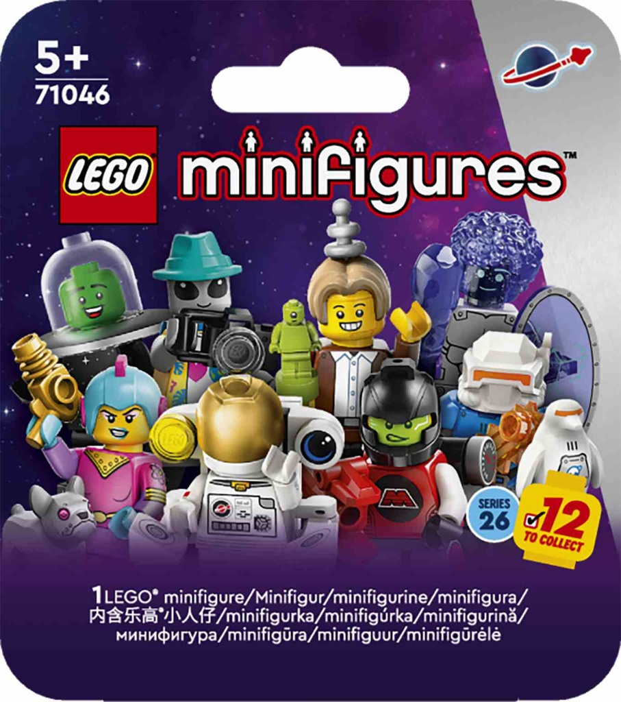 LEGO Minifiguras | 26ª Edición: Espacio SERIE COMPLETA 12 FIGURAS- 71046-SC