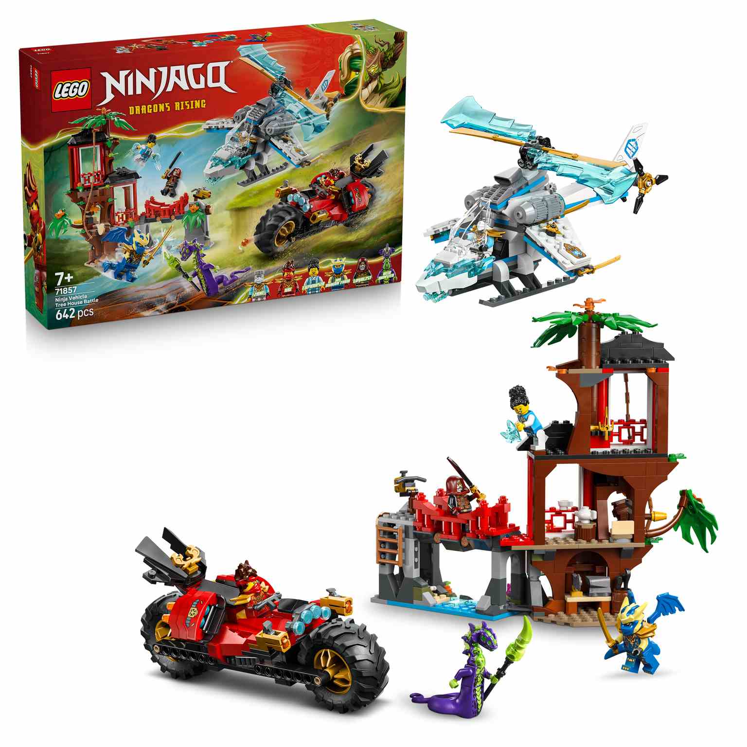 LEGO Ninjago | Batalla de Vehículos Ninja Junto a la Casa del Árbol - 71857