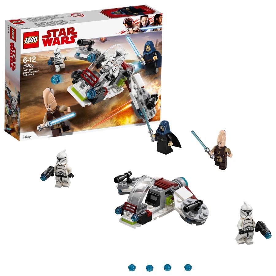 LEGO STAR WARS | Pack de combate Jedi y soldados clon 75206
