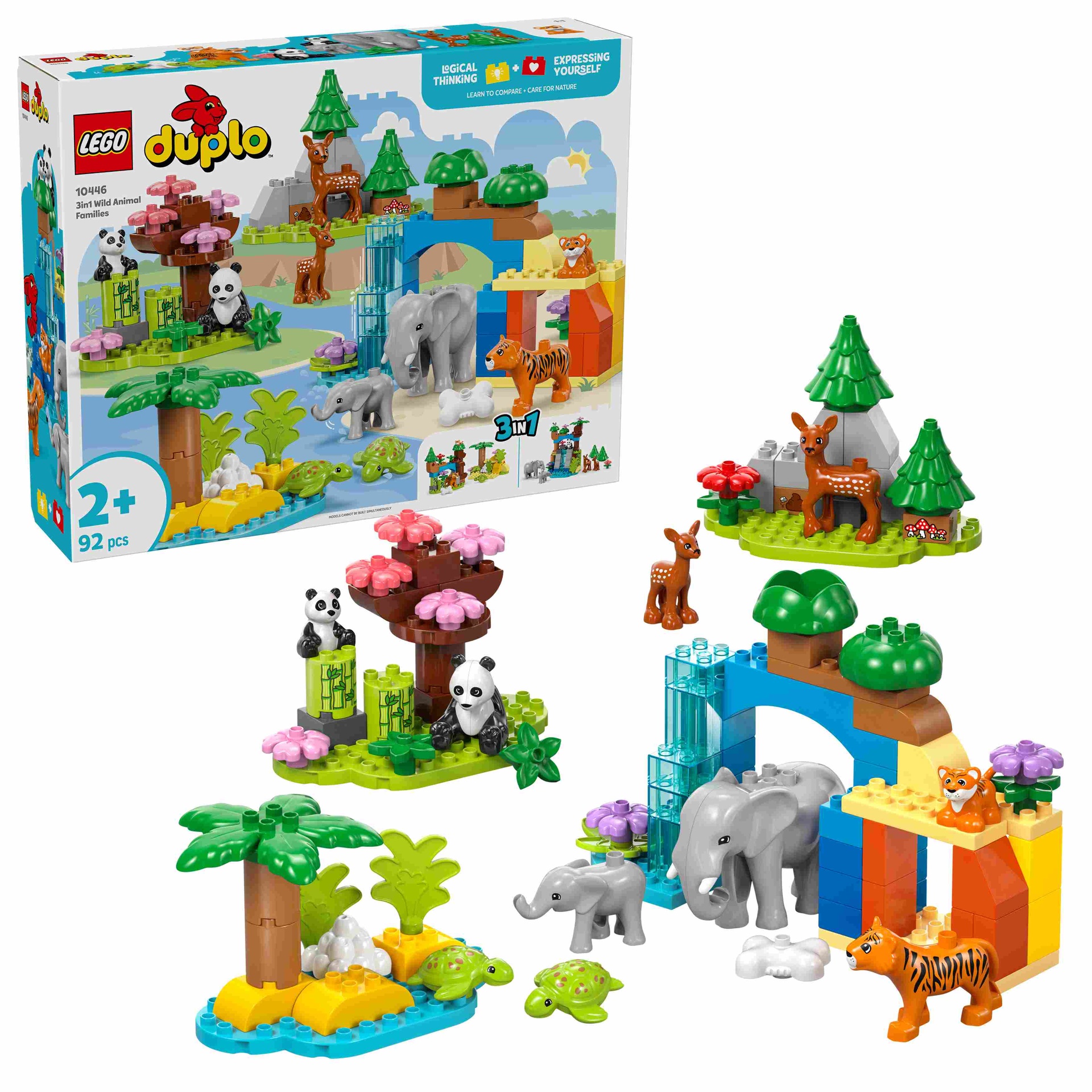 LEGO DUPLO | Familias de la Fauna Salvaje “3 en 1” - 10446