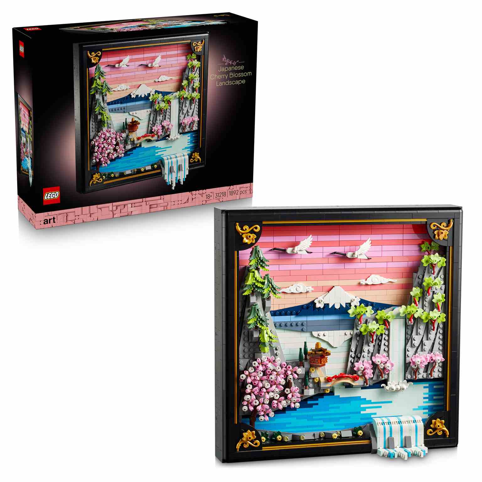 LEGO ART | Paisaje Japonés con Cerezos en Flor - 31218
