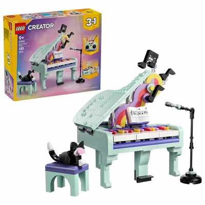 LEGO CREATOR 3en1 | Piano Musical Decorativo con Gato - 31392