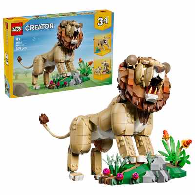 LEGO CREATOR 3en1 | Fauna Salvaje: León Majestuoso - 31386