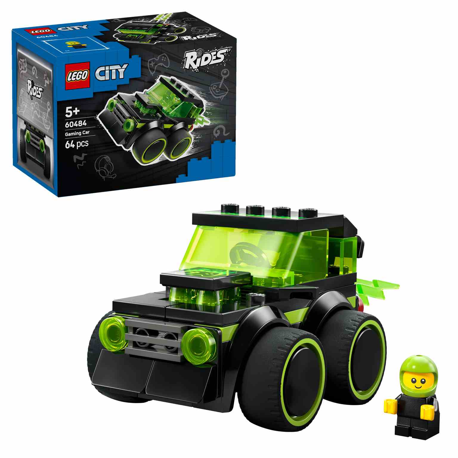 LEGO CITY | Vehículos: Coche de Carreras de Videojuego - 60484